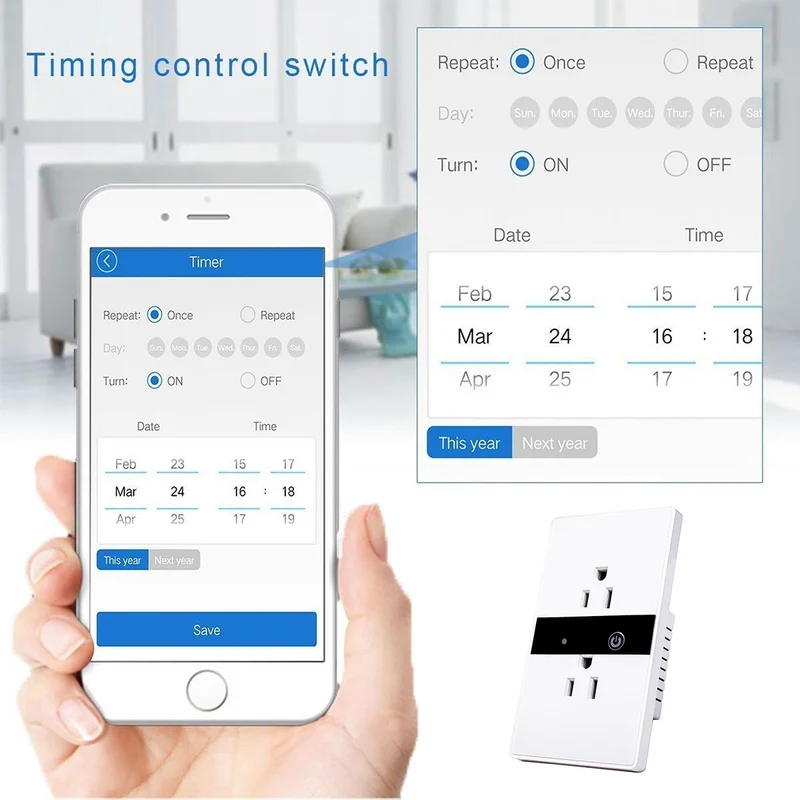 Wi-Fi умный штекер настенный переключатель розетка с Alexa Google Home аудио управление Умный выбор времени розетка беспроводной выход Голосовое управление