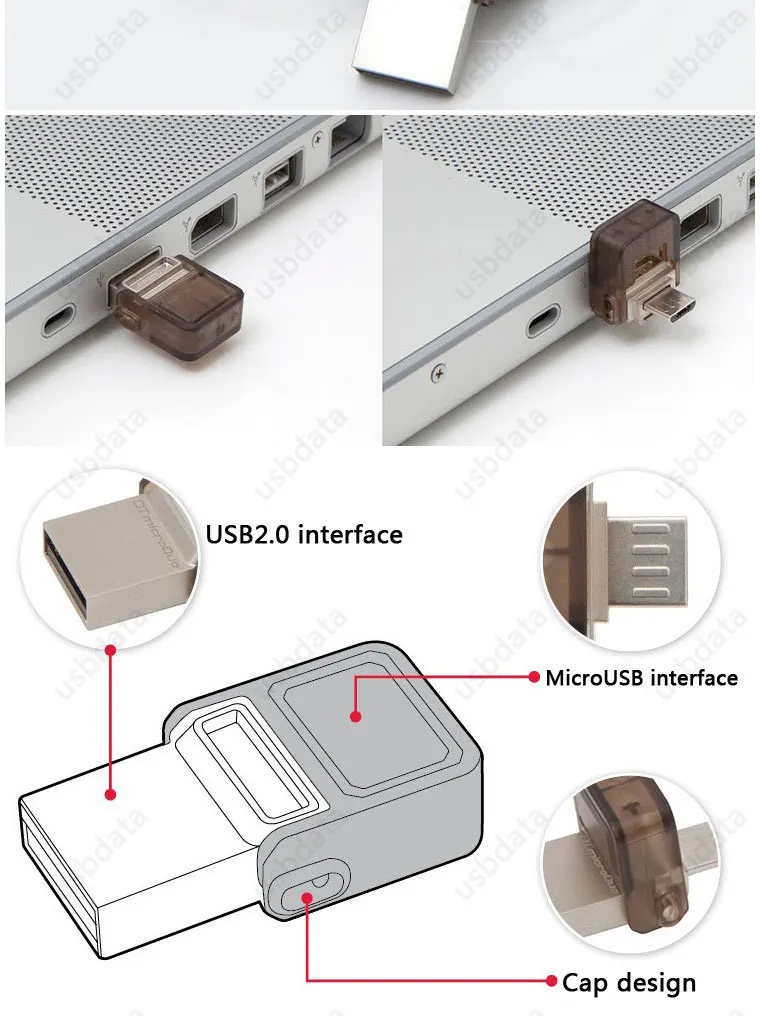 Мини флеш-накопитель, Otg Usb флэш-накопитель 64 ГБ Флешка 32 Гб 16 Гб Micro Usb Otg флэш-накопитель 8 Гб карта памяти диск на ключе подарок