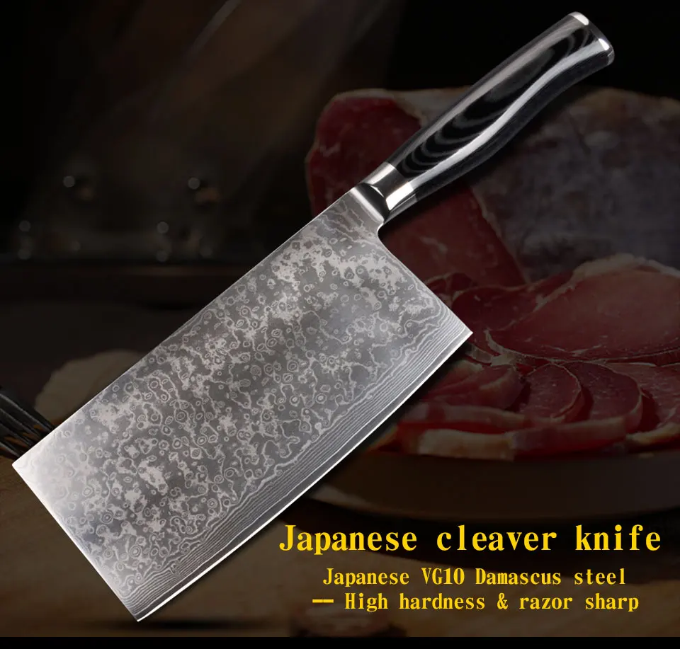 7 inches Damascus Japanese knives8 (9)
