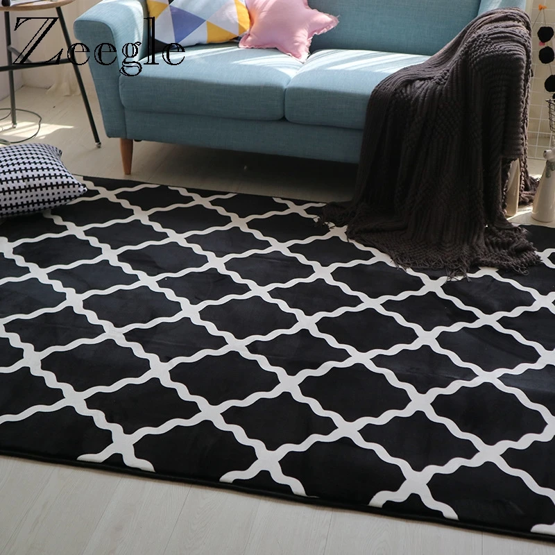 

Zeegle Large Carpets For Modern Living Room Bedroom Area Rug Bedside Mats Anti-slip Coffee Table Floor Mats Baby Crawling Mats