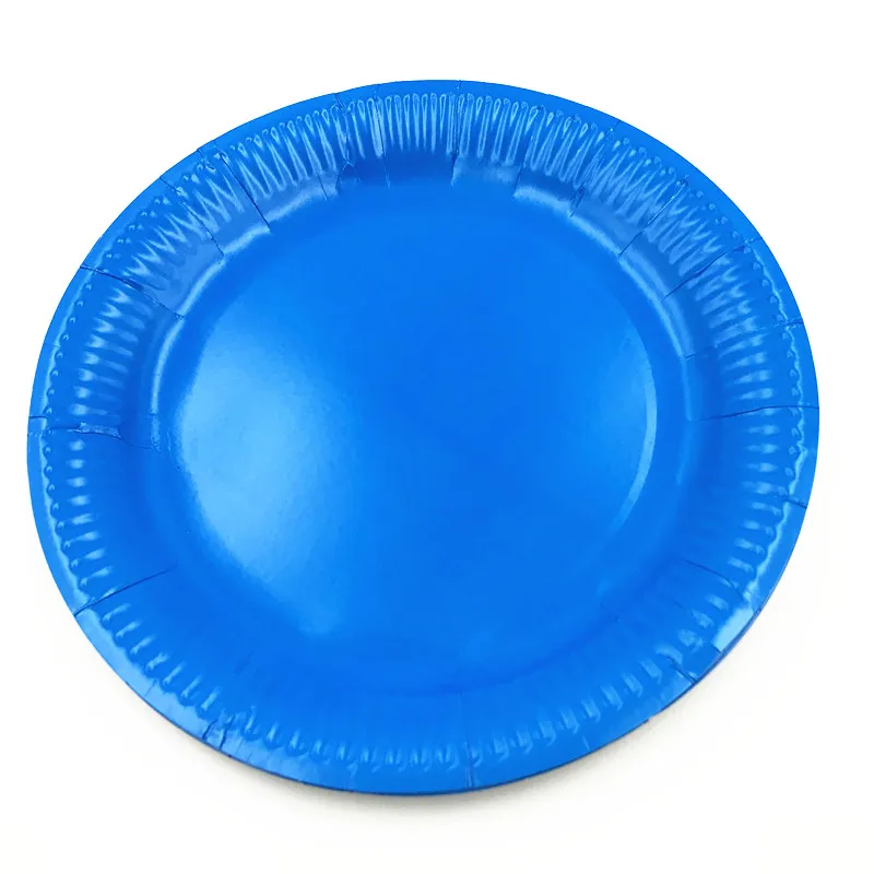 Buy 10pcs/lot 9inches solid color paper plates baby