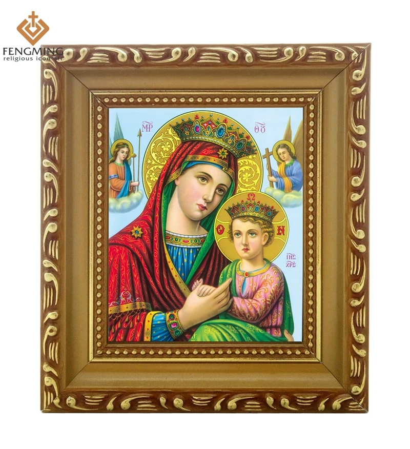 

Factory outlets cheap wood photo frame lcon of Part of the Old Testament theology of Mary byzantine religious orthodox catholic
