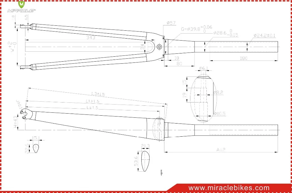 Miracle new design taper carbon fork road,light weight 350g carbon fork,road bikes bicycle carbon fork carbon frame