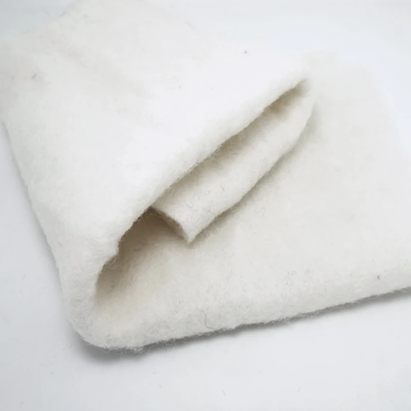 Natural wool Batt /semi-felting wool for needle felt, felting needle ,Spinning fiber, Photo props white