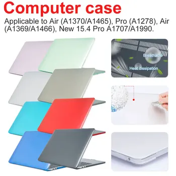 

Waterproof Case Crystal Transparent Notebook Case for MacBook computers and offices Pro Air 11 12 13 15 Light Laptop Cover