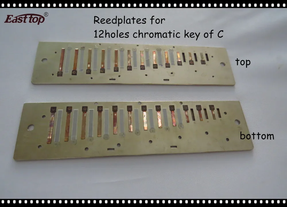 EASTTOP reedplates для EASTTOP 12 отверстий хроматические гармоники Ключ C