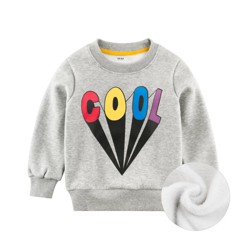 

Autumn Children Warm Clothes Orangemom Offical Store Brand Winter Plus Velvet Sweatshirt Kids Long Sleeved Cartoon Sweatshirts