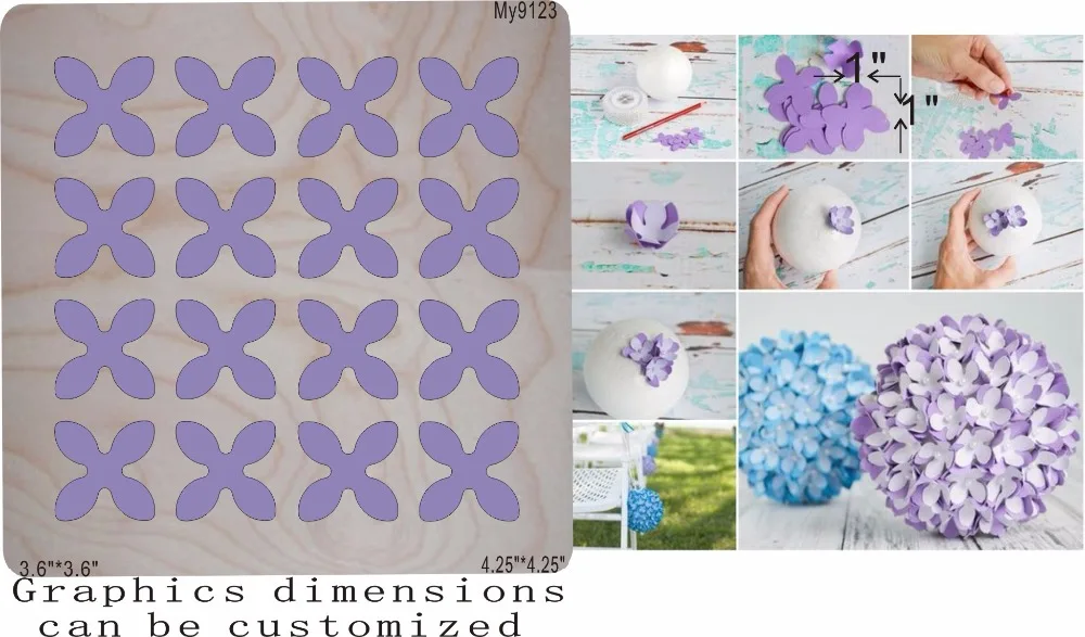 

DIY die cut accessories wooden die Regola Acciaio Die Misura ,MY