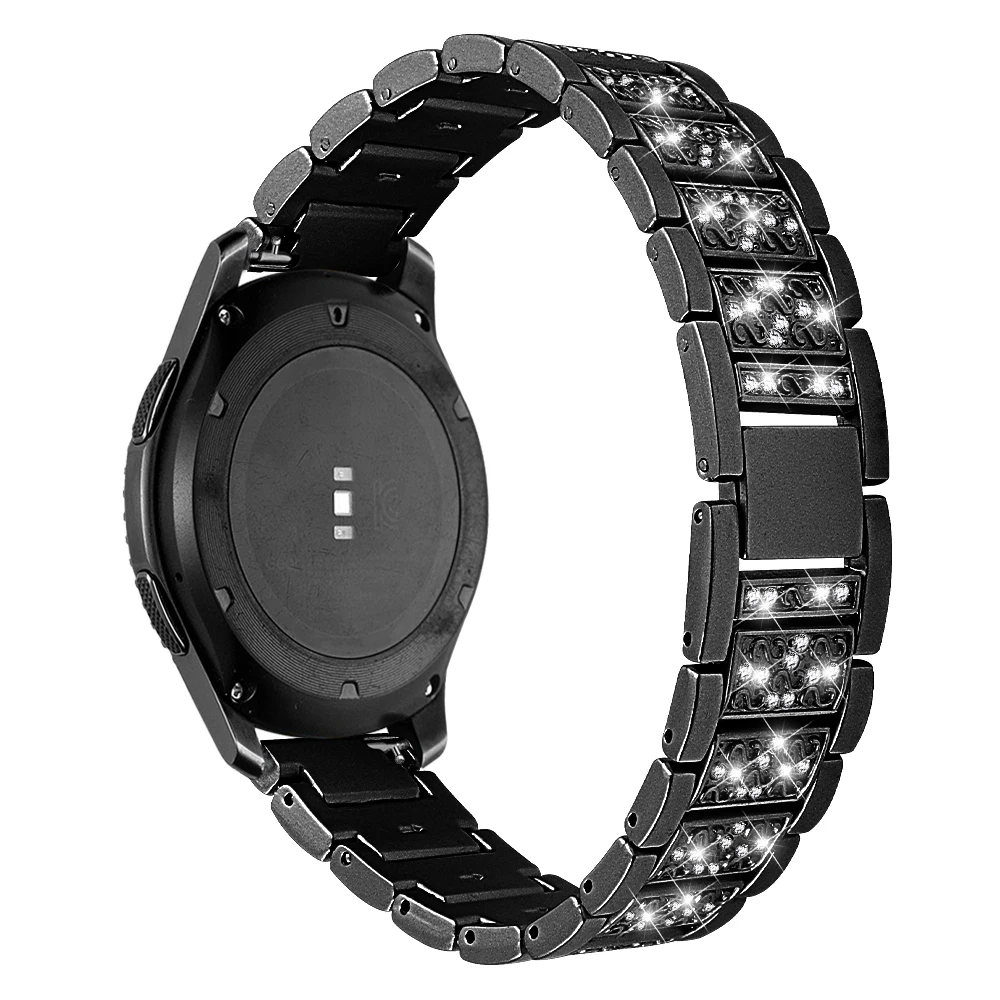 Joyozy Мода 22 мм 20 мм из нержавеющей стали ремешок для часов samsung galaxy часы Новые samsung galaxy часы 42 мм/46 мм ремешок для часов - Цвет ремешка: Black