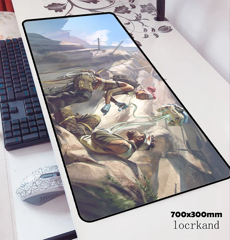 Apex legend коврик для мыши 700x300x3 мм милый компьютерный геймпад pc gamer игровой