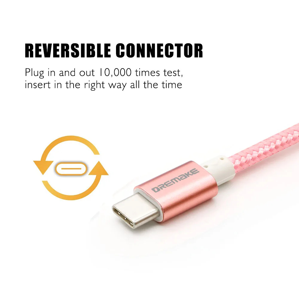 Usb type-C кабель, USB A к USB-C быстрое зарядное устройство нейлоновый плетеный шнур совместим с samsung Galaxy S8 S9, Google Pixel 2 3 XL, LG V30