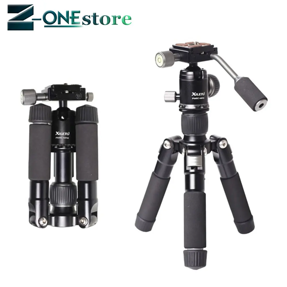 XILETU FM5C MINI Aluminum Stable Tabletop Desktop Tripod&Ball Head For