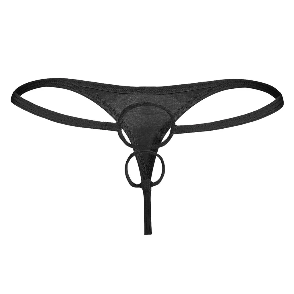 Man sexy Underwear Mens Micro Bikini Briefs Hole gay G string Thong