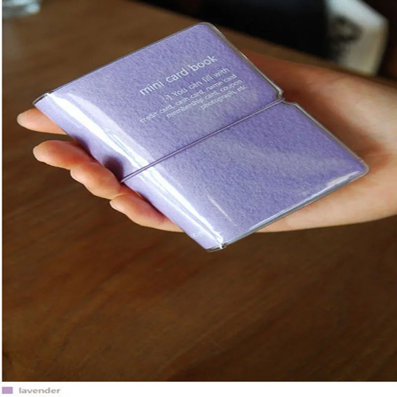 Men&Women 28 space PVC Card Holder Bank Credit Holder Business Card Cases Mini Book 6 Candy Color ID/VIP Card Collect Men&Women 28 space PVC Card Holder Bank Credit Holder Business Card Cases Mini Book 6 Candy Color ID/VIP Card Collect
