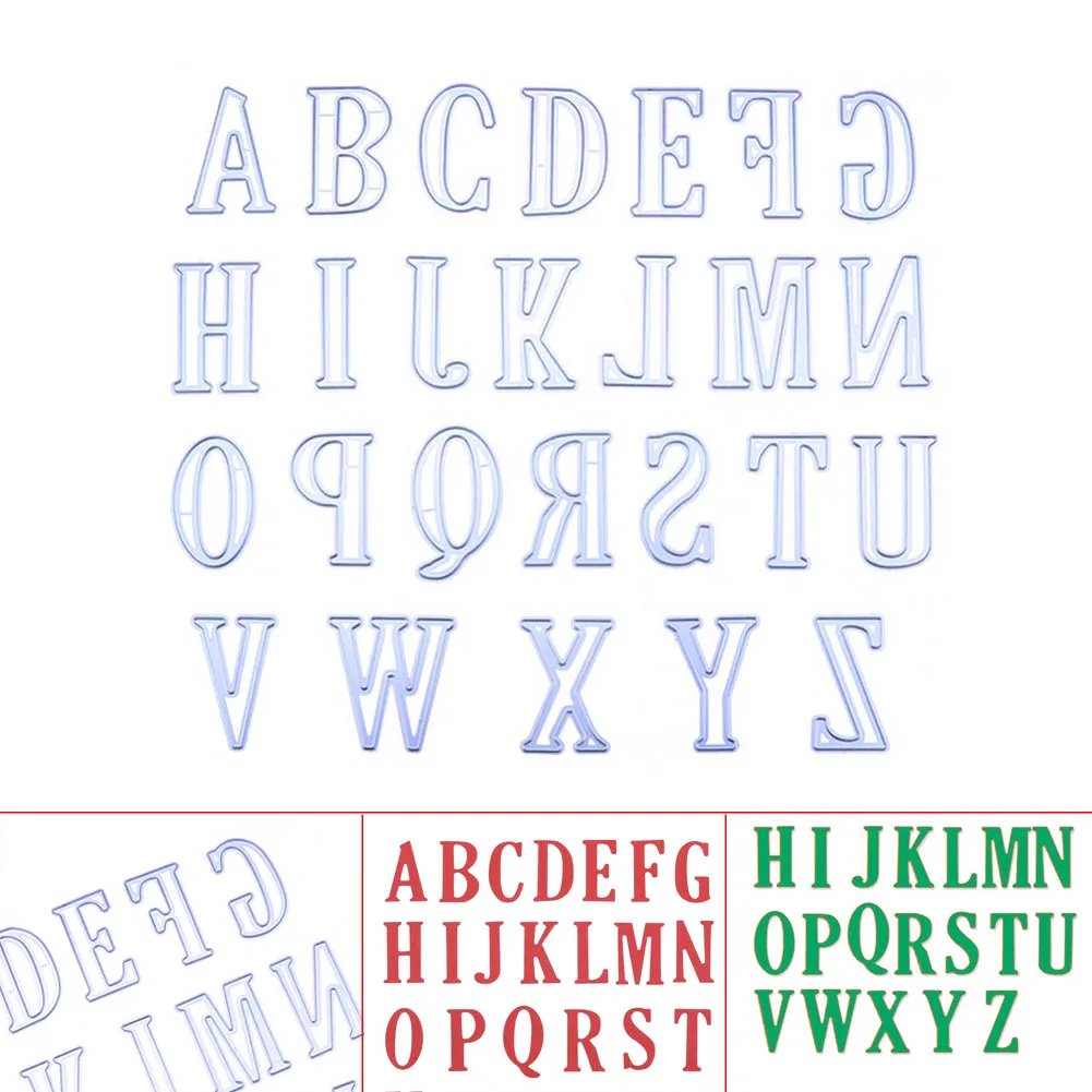 

26pcs DIY Embossing Cutting Dies Tool Mould Set Alphabet Letters Shape For Scrapbooking Photo Album MF999