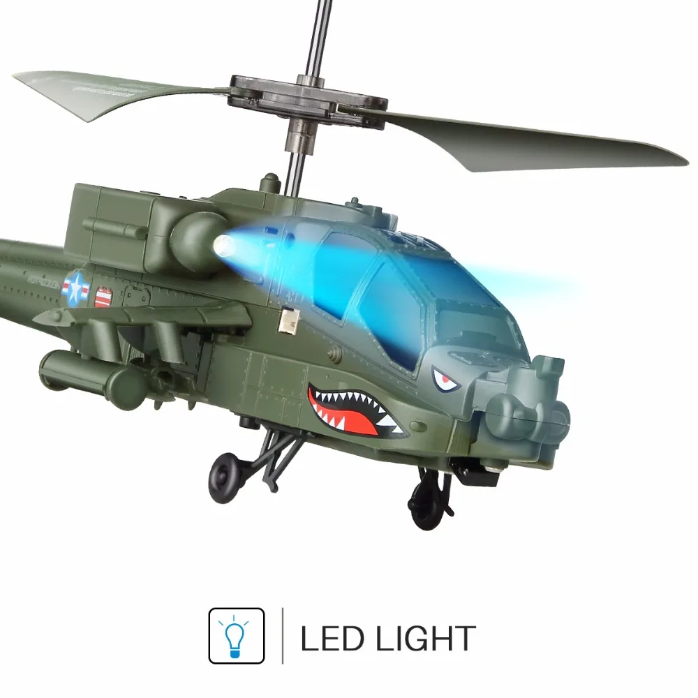  Hot Sale 100% Original SYMA S109G 3CH Beast Remote Control Toys RC Helicopter AH-64 Military Model 