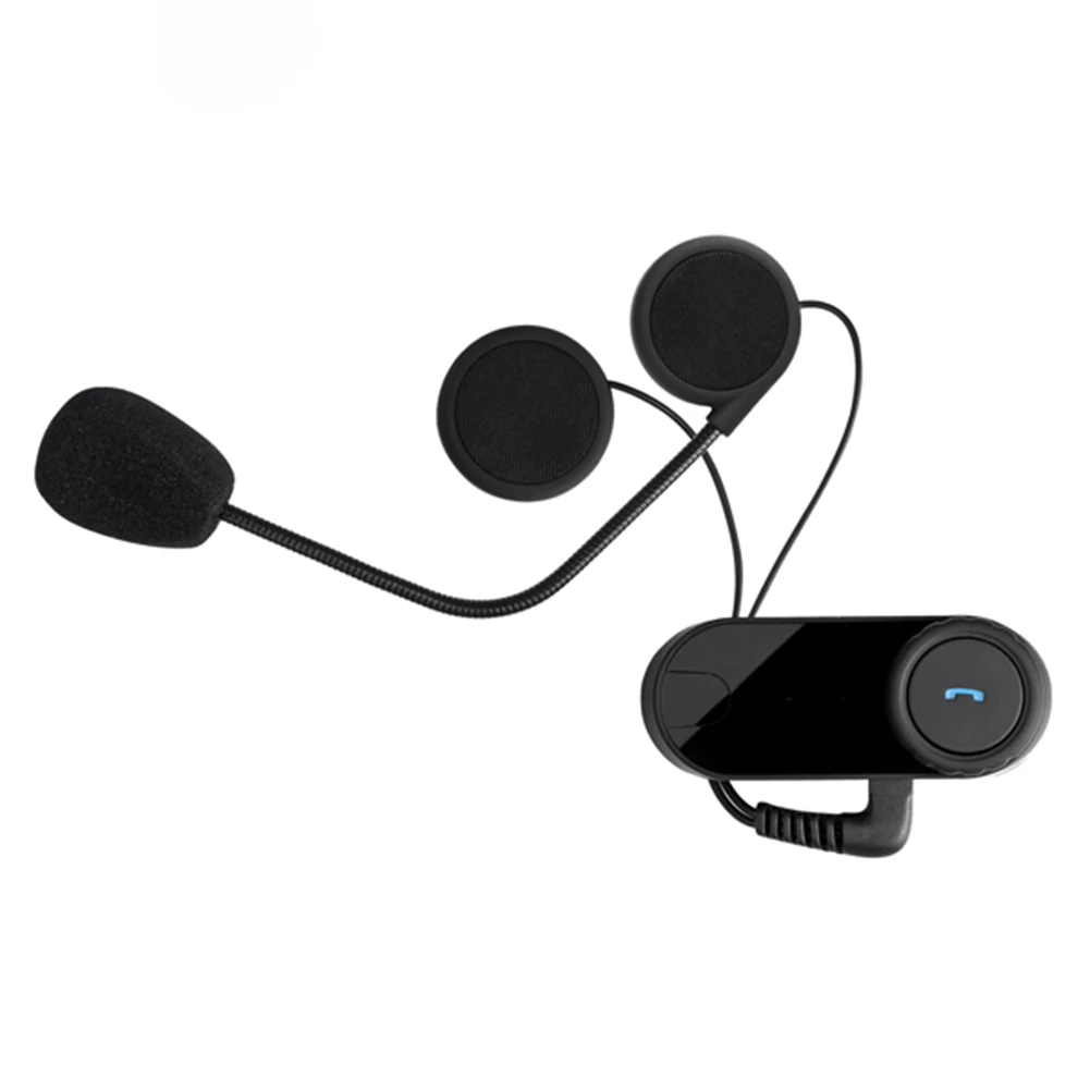 Мотоциклетная гарнитура для шлема Bluetooth мотоциклистов Intercomunicador + мягкий микрофон