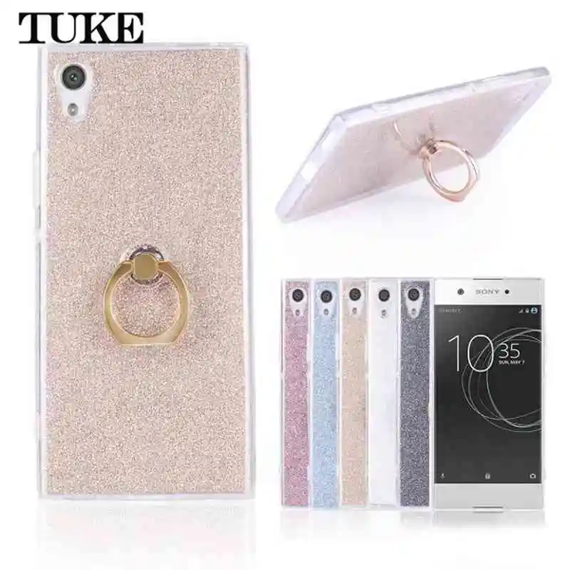 

TUKE Luxury Shell Case for Sony Xperia XA1 Ultra G3221 G3223 Dual Sim G3212 G3226 Cover Phone Cases Phone Bag Ring Stand Holder