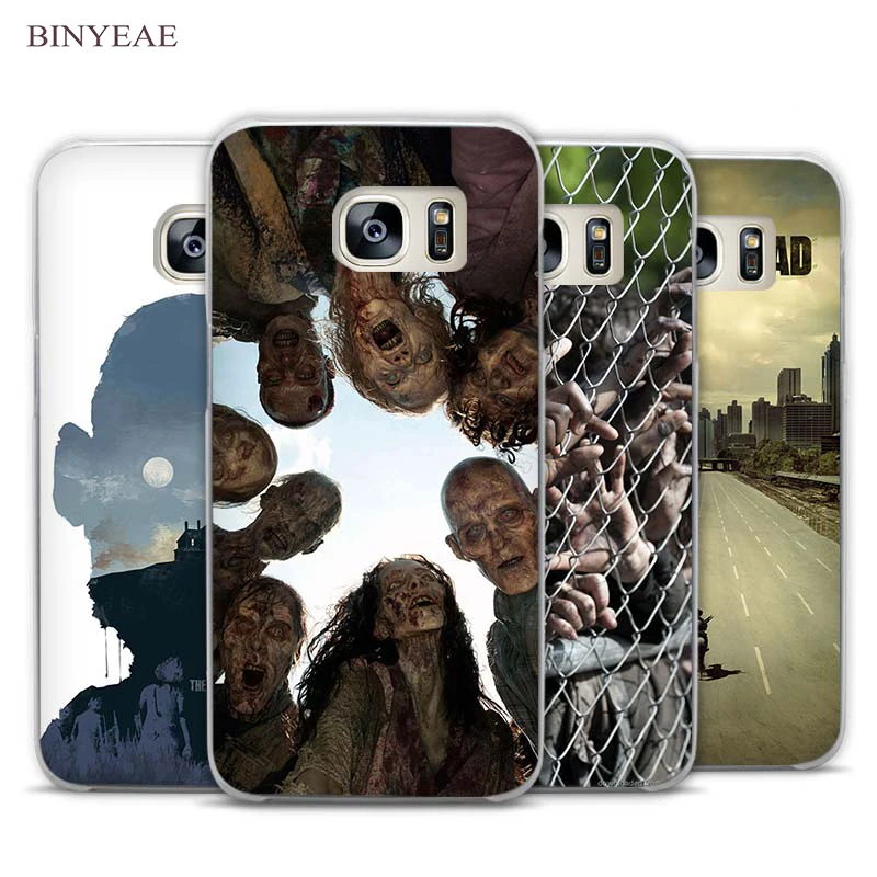 

BINYEAE The Walking Dead Zombie Clear Phone Case Cover for Samsung Galaxy Note 2 3 4 5 7 S3 S4 S5 Mini S6 S7 S8 Edge Plus