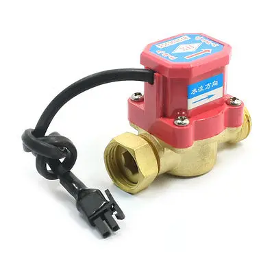 0.75-5L/Min 120W 1/2PT Thread Brass Water Heater Flow Rate Sensor Counter