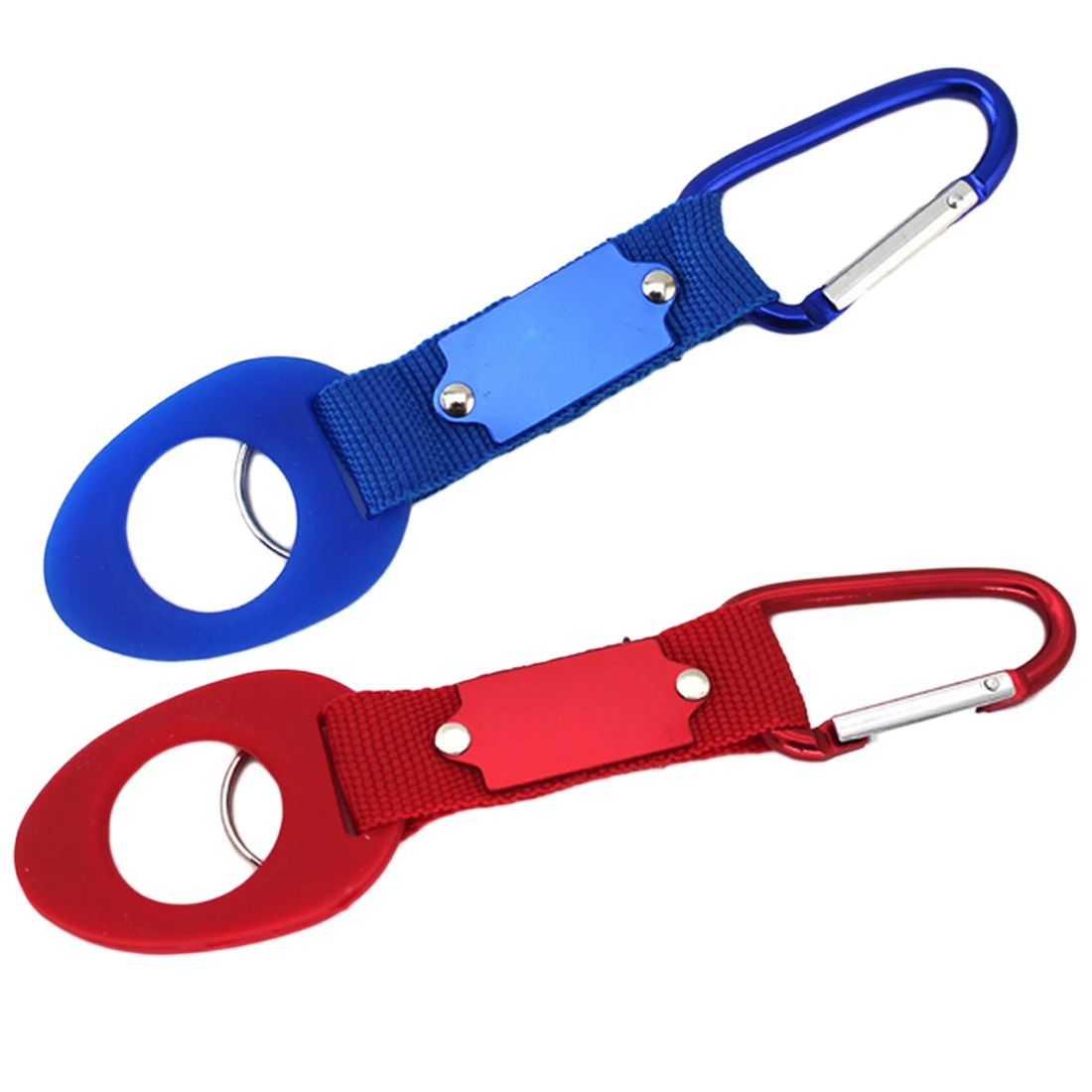 Outdoors الرياضة المطاط مشبك هوك حامل شماعات الألومنيوم حلقة تسلق كليب زجاجة شنقا المفاتيح بقاء أداة
