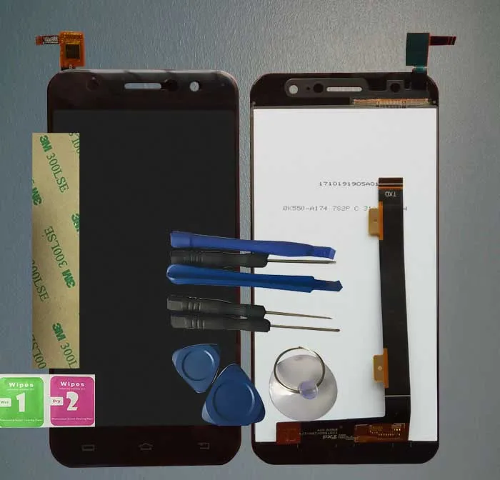 

RYKKZ For Haipai Noble TXDT550YZPA-174 LCD Display With Touch Screen HC055M271 Digitizer Assembly Replacement With Tools