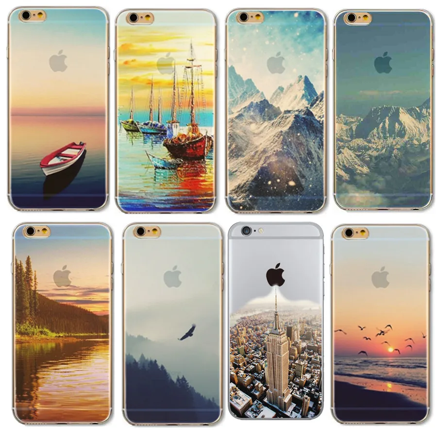 Clear TPU Phone Bags For Apple Iphone 6S 6 4.7 Inch Soft Cases