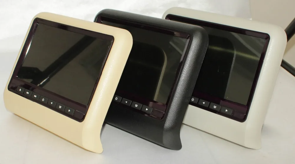 

9 inch TFT LED Screen Headrest monitor Car DVD Player & Game DVD USB SD IR Transmitter Portable Headrest Monitor SH9808DVD