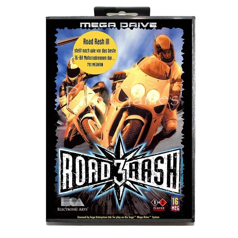 Road сыпь 3 с коробкой для 16-битной игровой карты Sega MD Mega Drive видеоконсоли Genesis |