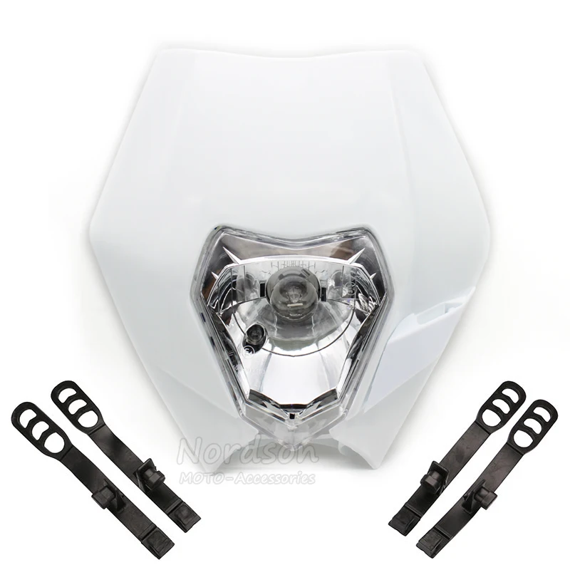 Universal Dirt Bike Motocross Supermoto Motorcycle Headlight Fairing Headlamp For KTM SX EXC XCF SXF SMR