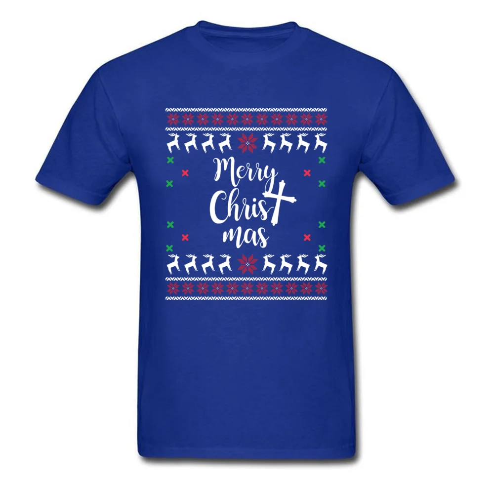 Merry Christ mas Shirt - Christian Christmas Holiday_blue
