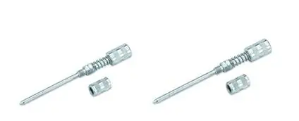 2 Pezzi Per Alimentato Da 4 Pollici. Adattatore Naso Ago Pistola Ingrassatore-648763