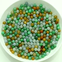 Натуральный три цвета нефрита шарики товары нефритовые четки DIY нефритовый шарик 6 мм из бисера