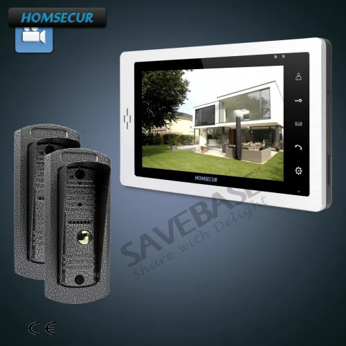 

HOMSECUR 7" Wired Hands-free Video Door Phone Intercom System+12 Selectable Ringtones for Your Choice+One Button Unlock