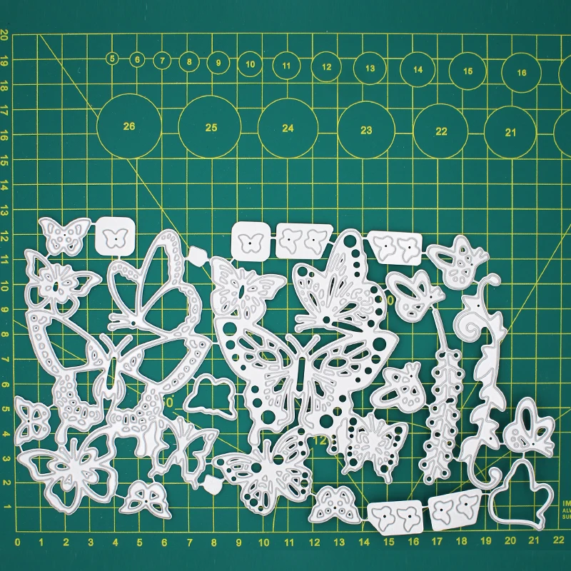 

Butterfly of various sizes and styles Metal Cutting Dies Scrapbooking Album Decoration Embossing Paper Card Craft 127*218 mm