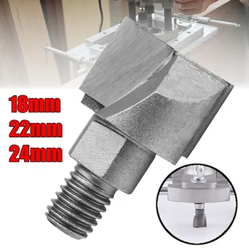 

18/22/24MM HSS High Speed Steel 10MM Thread Router Bit Wood Iron Key Hold Cutter Woodworking Tools