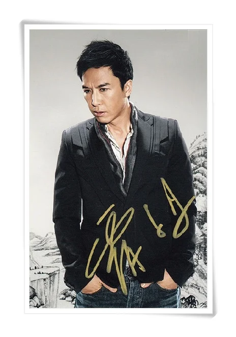 

Donnie Yen Zhen Zidan autographed signed photo 4*6 inches collection freeshipping 12.2016