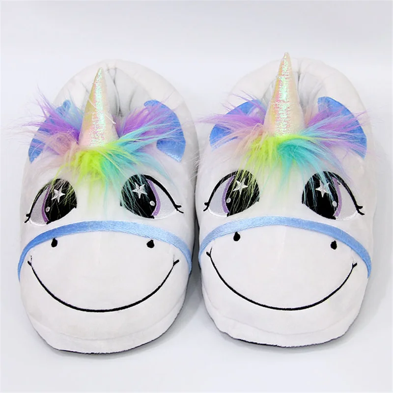 Winter Unicorn Plush Slippers Unilovers