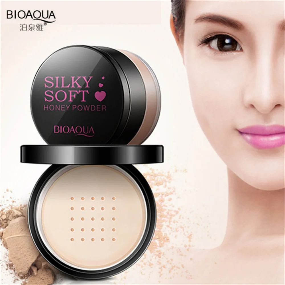 

BIOAQUA Matte Face Loose Powder Oil Control Soft Light Silk Face Concealer Skin Finish Powder Translucent Foundation Makeup Set