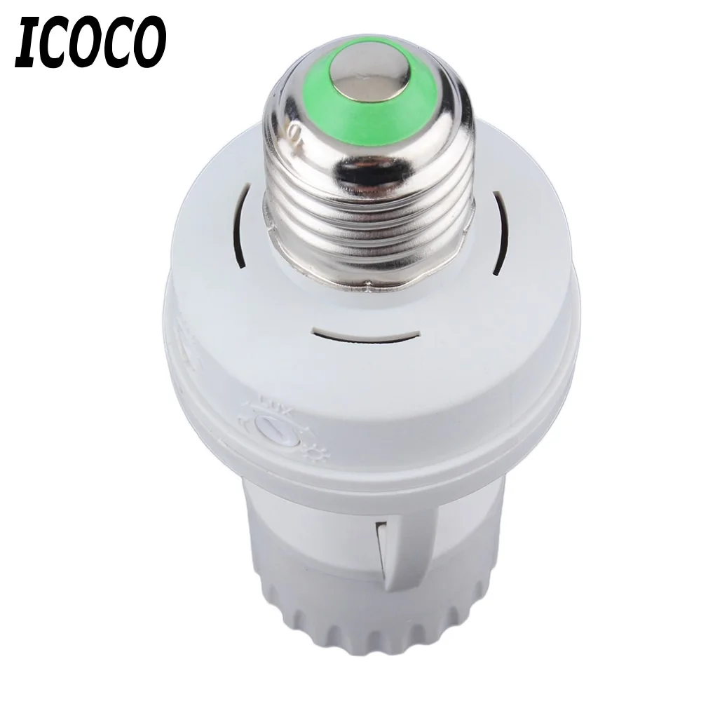 

New 360 Degrees PIR Induction Motion Sensor IR infrared Human E27 Plug Socket Switch Base Led Bulb light Lamp Holder AC 110-220V