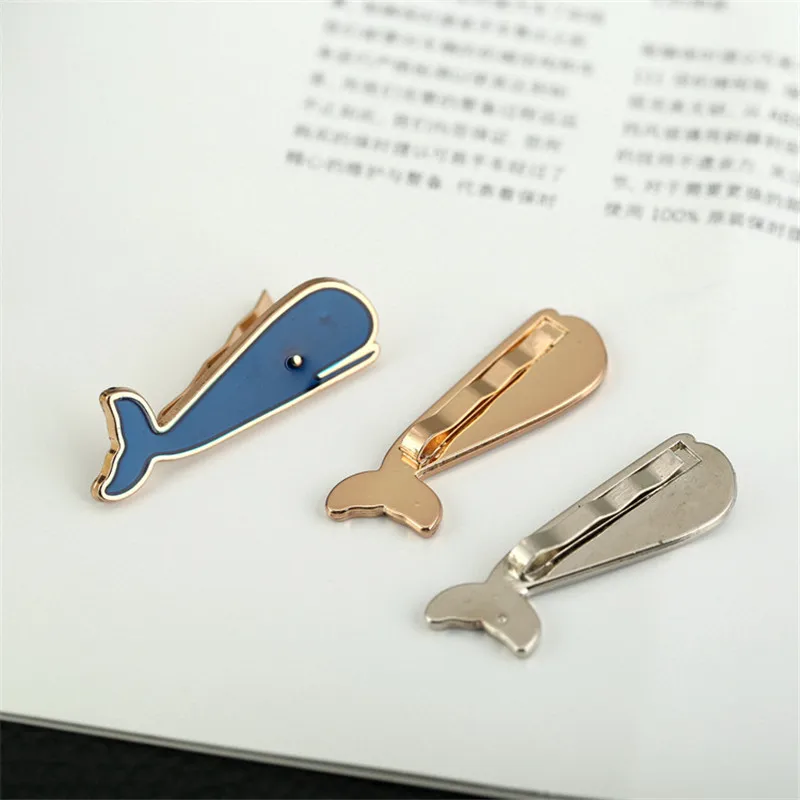 

Business Metal Classic Whale Tie Clip Simple Men's Suit Pocket Clip Necktie Clips Pin for Mens Gifts Jewelry Father's Day Gift