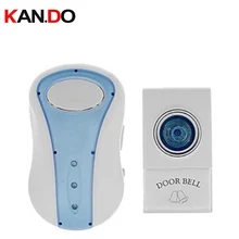 V008A дверного кольца ж/батарея 23A 12 V приемо-Питание от 110-220 V беспроводной дверной звонок колокольчика экономического кольцо с приемник-1 шт