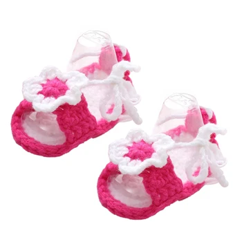 

Hand knitted baby Girl booties,Baby shower gift,Baby prop Newborn Prewalker