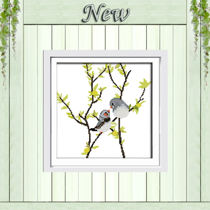 

Birds on the branches animal decor painting counted printed on canvas DMC 14CT 11CT Cross Stitch Needlework Sets Embroidery kits