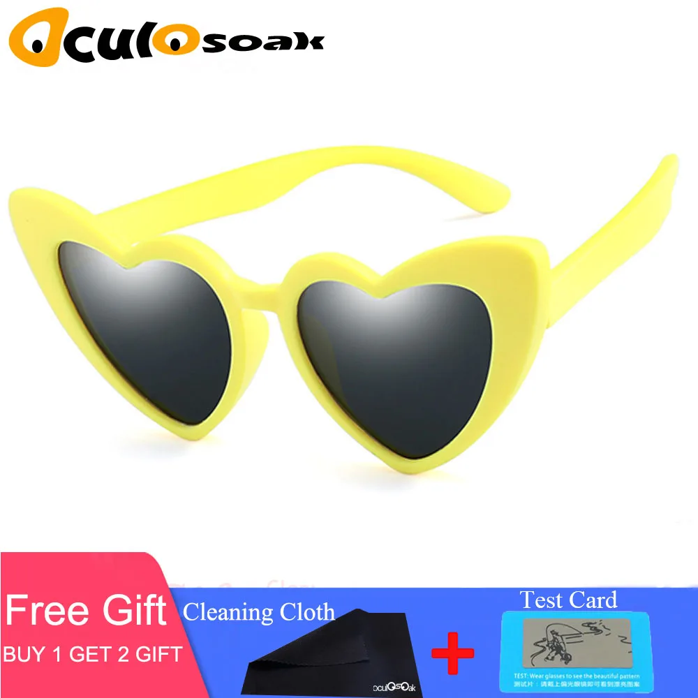 R04 yellow gray Дети поляризованных солнцезащитных очков детей Овальные Солнцезащитные очки для мальчиков и девочек силиконовые UV400 ребенка зеркало детские очки Gafas TR90 - Цвет линз: R04 yellow gray