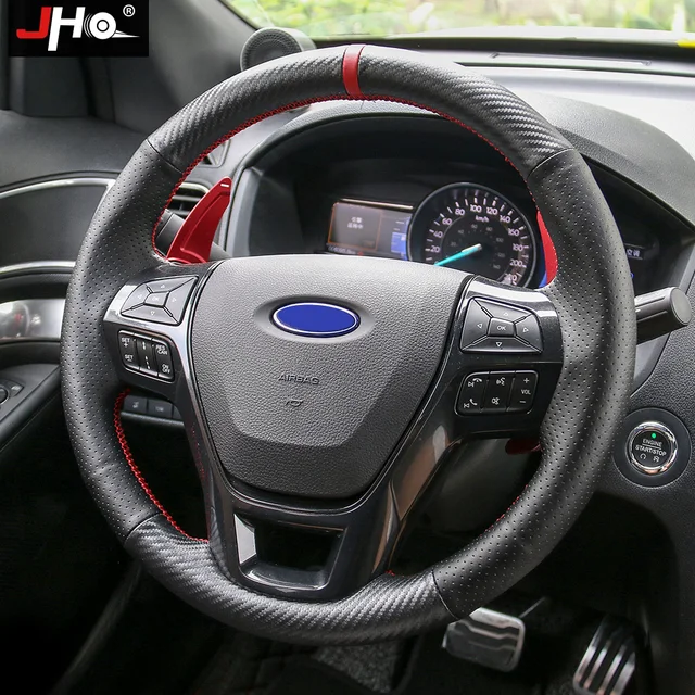Buy JHO Hand stitched Steering Wheel Cover For Ford