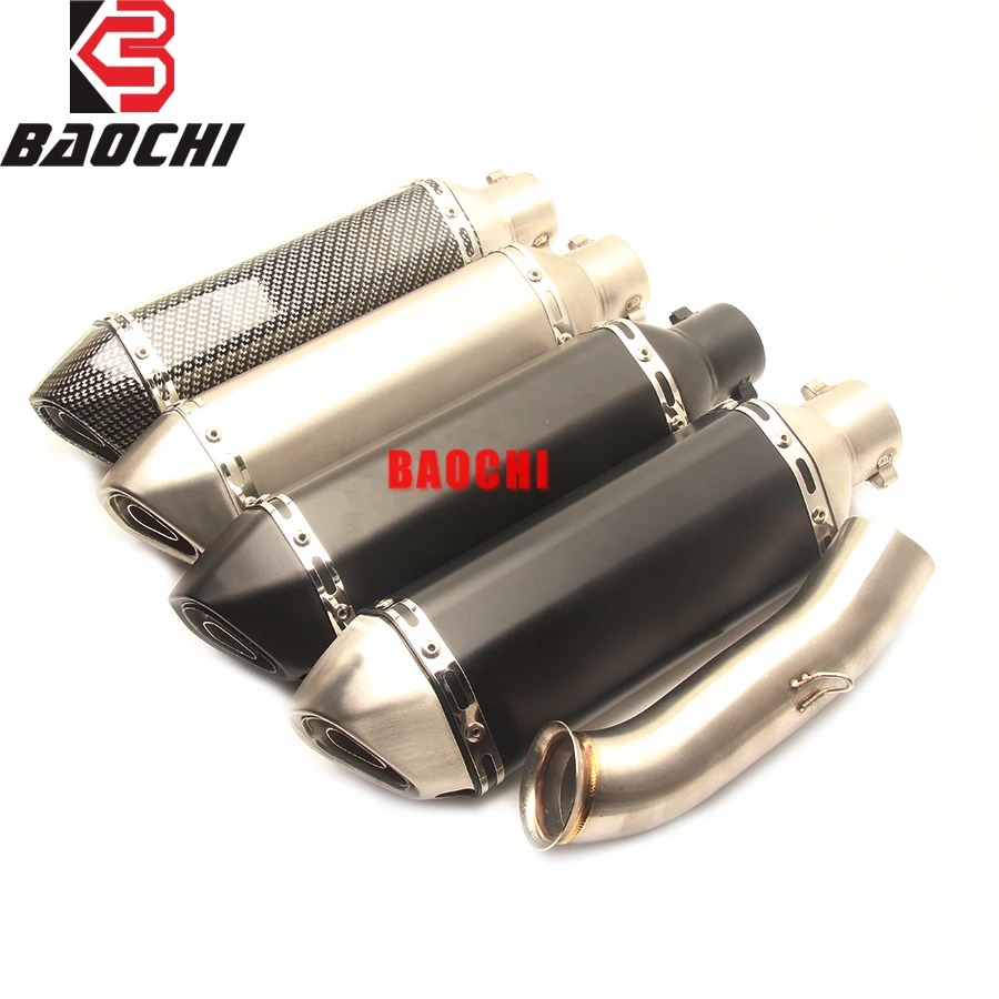 

Motorcycle Exhaust System Escape Moto DB Killer Slip On Exhaust Link Pipe For KTM RC 390 DUKE 250 390 RC390 DUKE 125 2017 2018