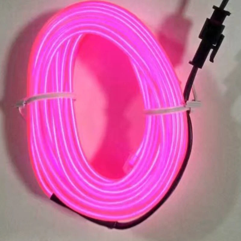 

3 Meters Auto Interior Refit Light Clamping Wire Flexible Neon Car Decorate with 12V Cigarette Drive NR-shipping