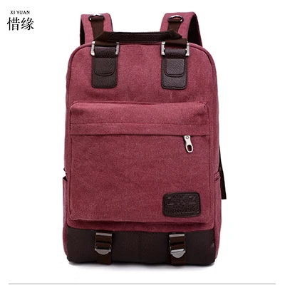 Dame Für Braun rot Schultaschen Rucksack Schule blau Bookbags Schwarzes Mädchen Leinwand brown Männlich Frauen Teenager Casual Schwarz EX7qq