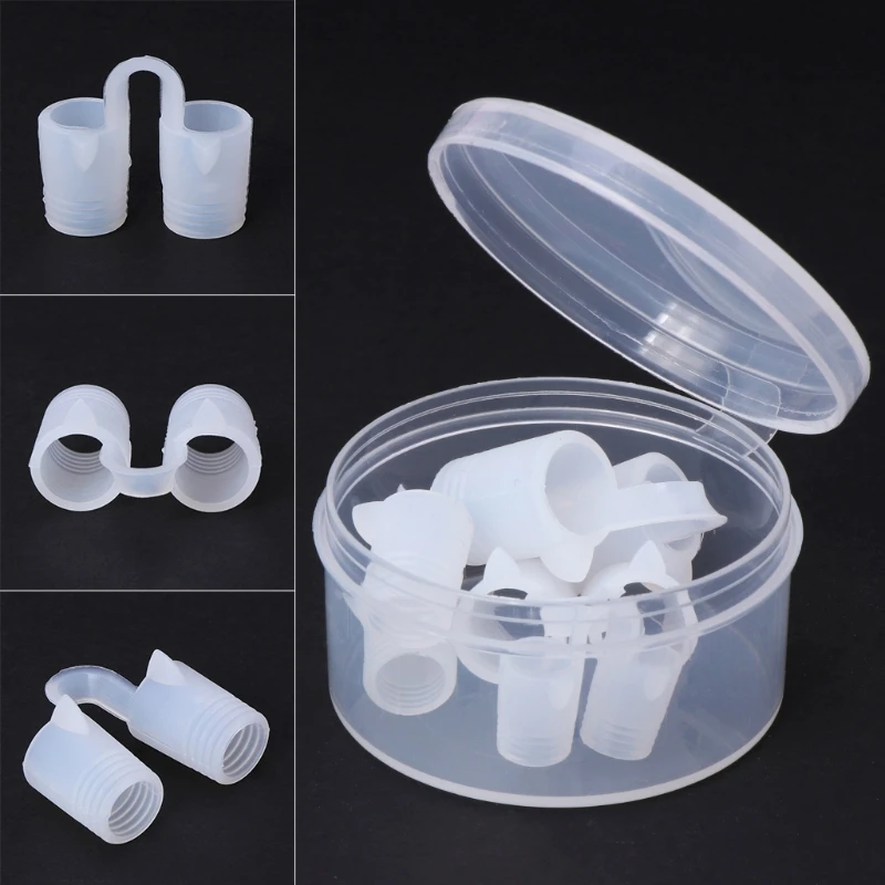 Description Picture 4 of itemDUAI 4pcs/Box Anti Snoring Nasal Dilator Nose Clip Stop Snore Easy Breathe Soft Silicone Aid Personal Health Care Sleep Snoring